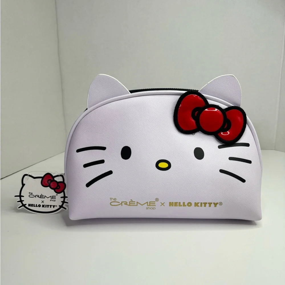 Hello Kitty x The Crème Shop Dome Makeup Travel Pouch (Red) - Picture 3 of 12